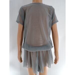 Pre-Owned Costume Kizzi Medium Child Gray Lyrical Romper Sheer Contemporary